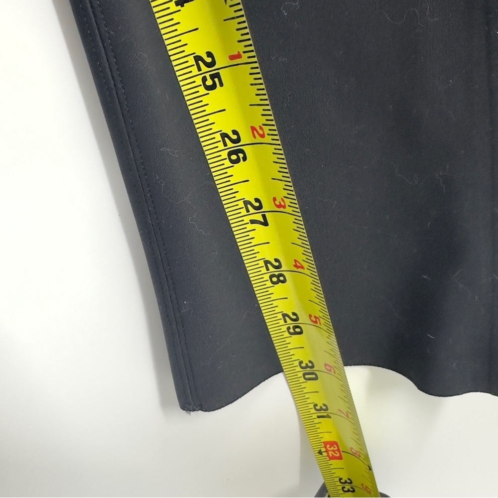 Athleta Womens Stellar Flare Trouser Pants Size 2 Petite Black Zip Leg Stretch - Picture 11 of 12